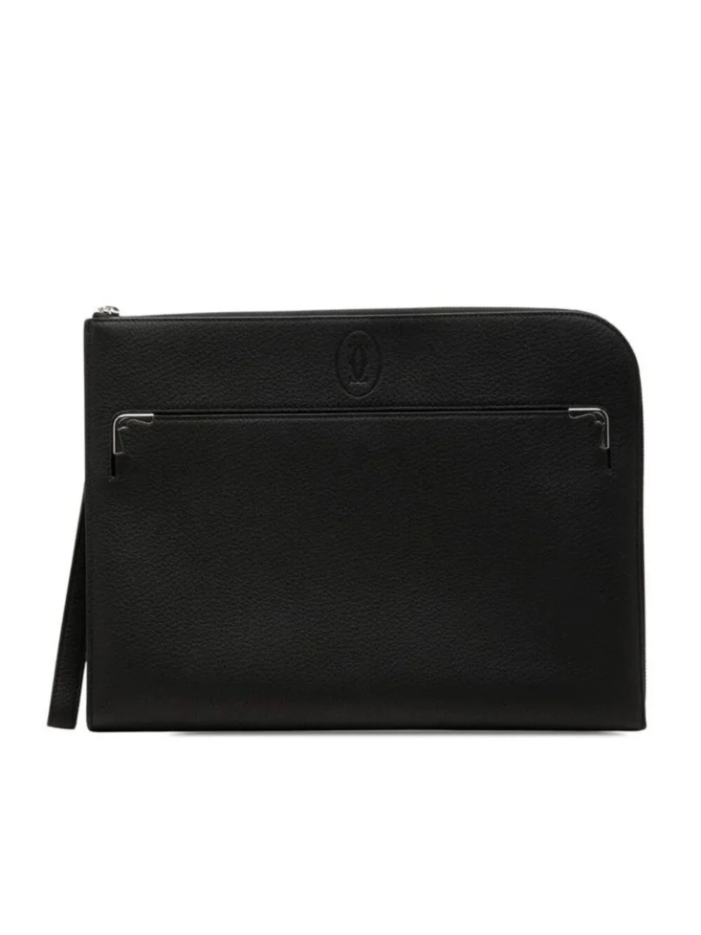 Cartier Must de Cartier Portfolio Clutch Black Leather